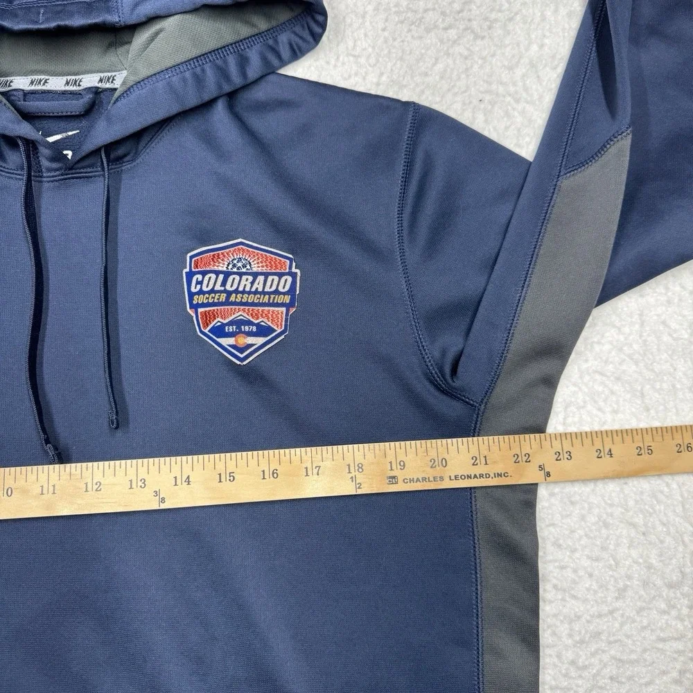 Nike Therma-FIT Colorado Soccer Association Hoodie‎ Sweater Blue Men's Size M